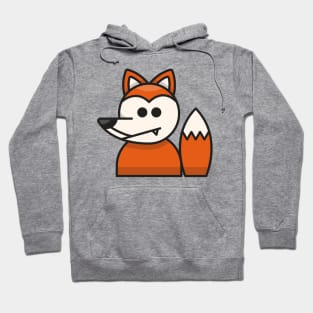 Fox Head Cartoon Illustration Hoodie